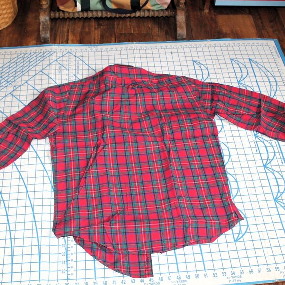 Kenneth Gordon Vintage Red Plaid Button Down Shirt, Medium - Picture 6 of 6